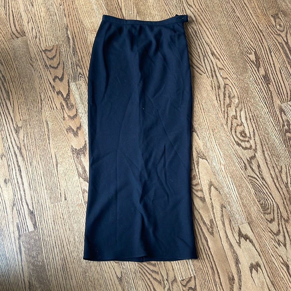Vintage Workers For Freedom black Long Skirt